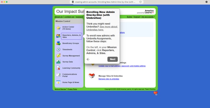 Creating Admin Accounts