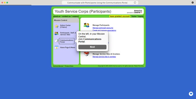 Communicate with Participants Using the Communications Portal