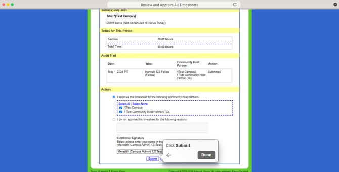 Review and Approve All Timesheets