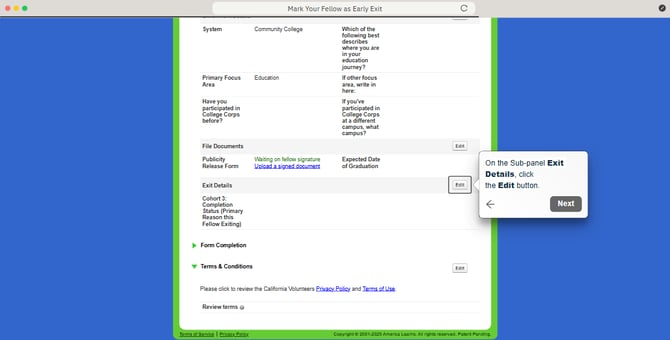 Mark Your Fellow as Early Exit