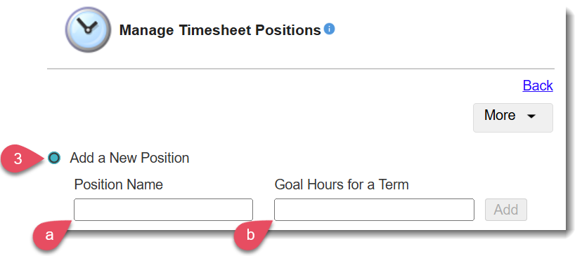 Mark Time Position Create And Manage Timesheet Positions